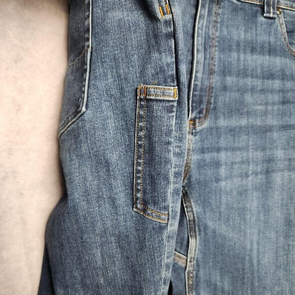 Duluth Ballroom Double Flex Jeans Mens 46x30 Blue Denim Relaxed Fit‎ Workwear - Picture 14 of 16